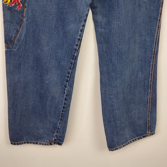 Vintage Marithe Francois Girbaud Medium Wash Wide Legs Jeans Size 34M - Picture 4 of 15